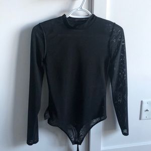 BRAND NEW! Aritzia Babaton mesh bodysuit size S